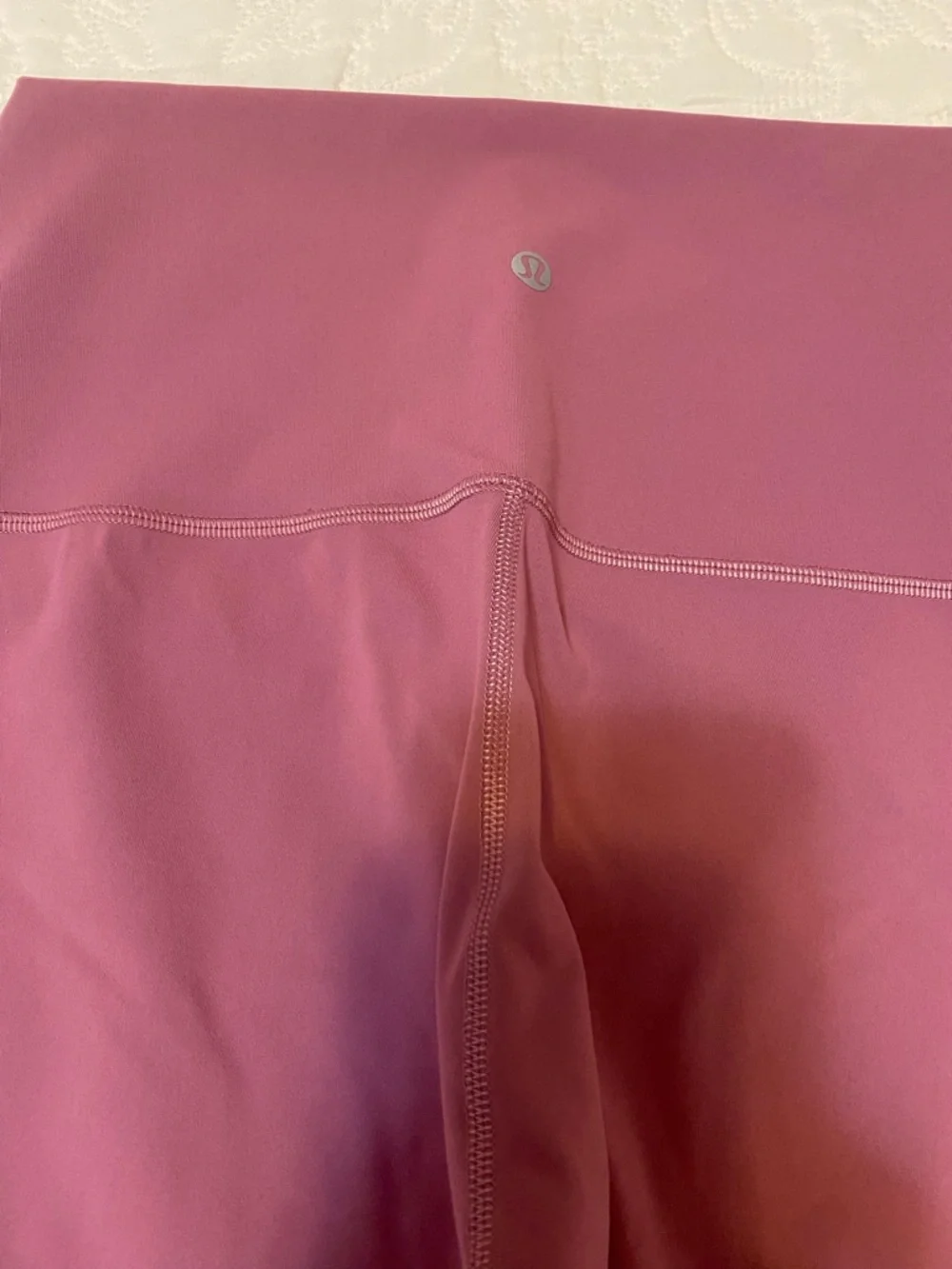 lululemon athletica Wunder Under Scalloped Hem High Rise Crop 23” Vintage Plum